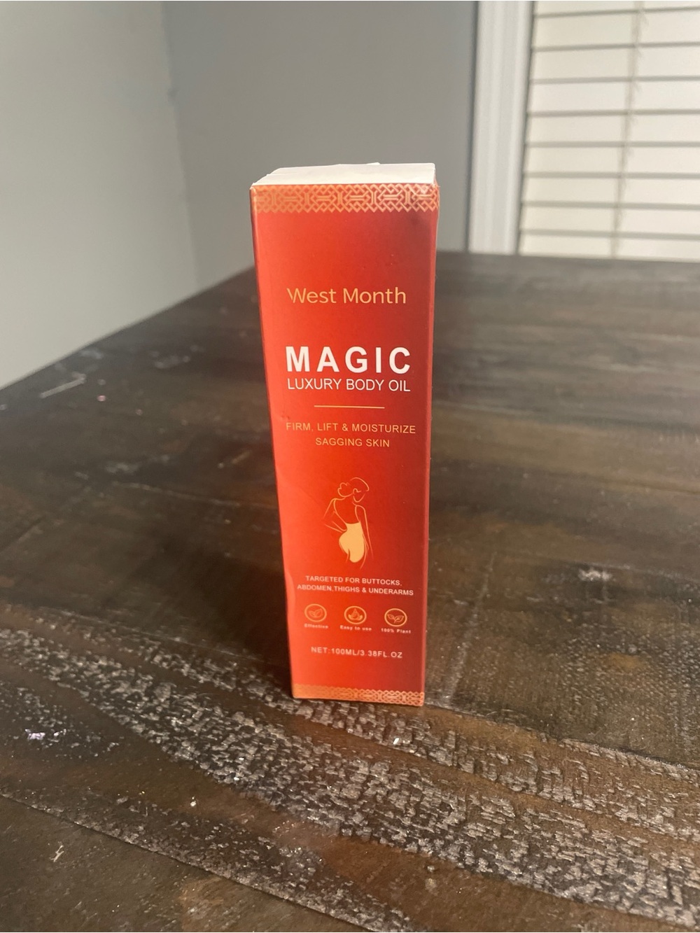 West Month MAGIC Luxury Body Oil — Red Orange Packaging